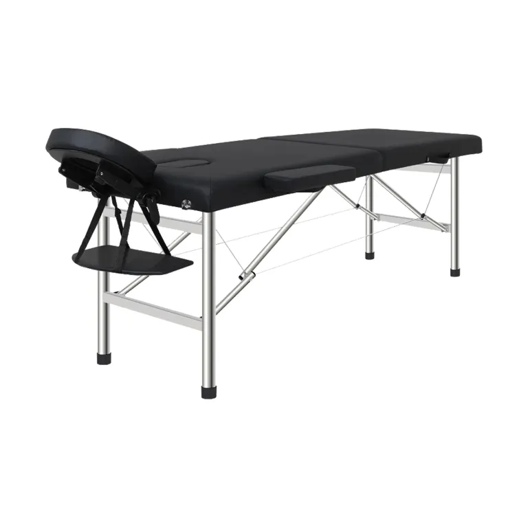میز ماساژ آلومینیومی قابل حمل تاشو دوگانه محکم برای طب فشاری و زیبایی، موجود برای عمده‌فروشی