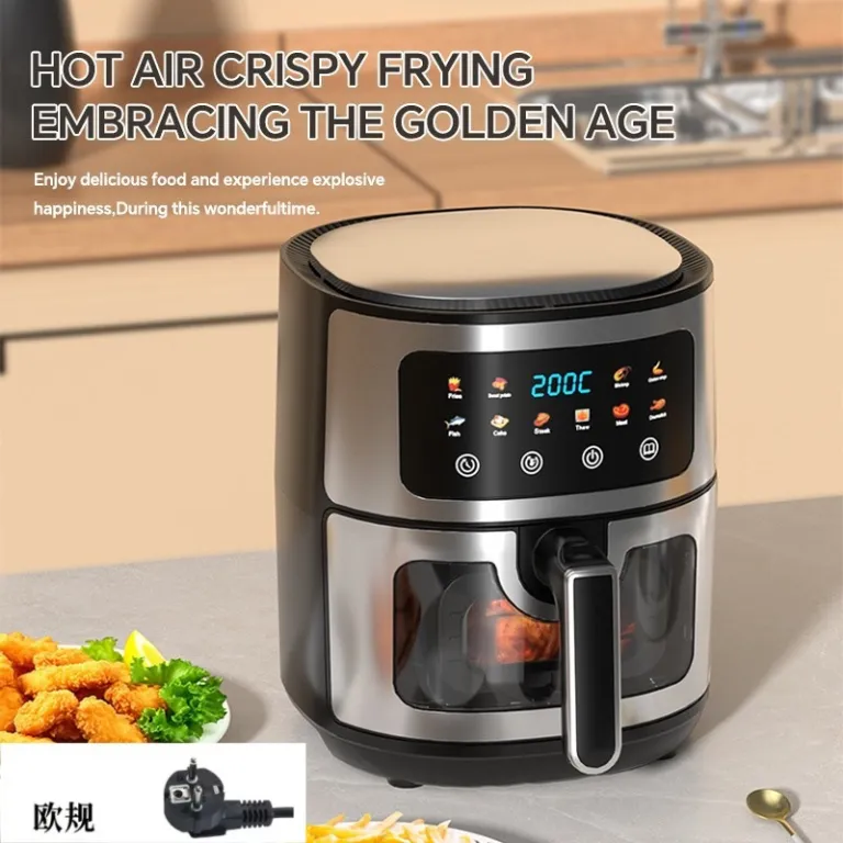 سرخ‌کن بدون روغن 8L چندکاره هوشمند با صفحه لمسی ظرفیت بزرگ airfryer دستگاه فر و سیب‌زمینی سرخ‌کن برقی