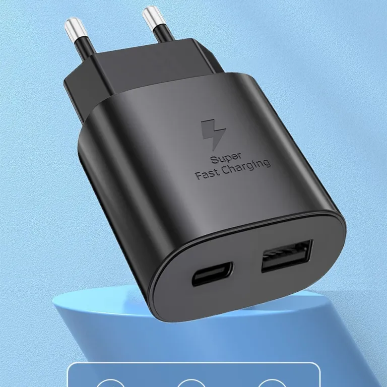 شارژر سریع استاندارد اروپایی با پورت A+C مناسب سامسونگ S24 note20/S21 PD25W شارژر