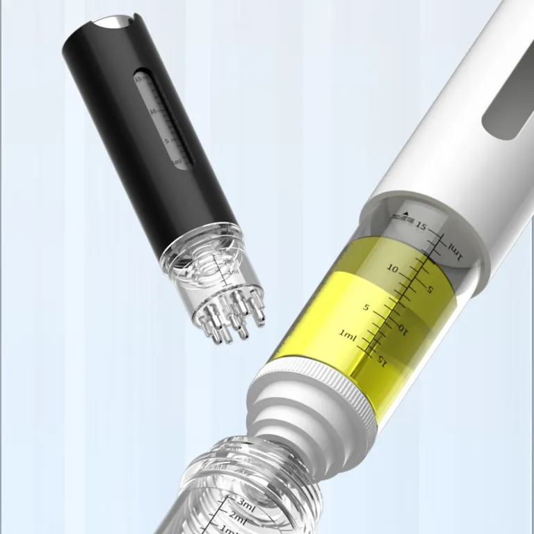 دستگاه مالش محلول ماینوکسیدیل روی پوست سر 15ml، ظرفیت بالا، قابل حمل، دستگاه مالش غلتکی توپی با روغن تقویت‌کننده مو و محلول مغذی و شانه ماساژور
