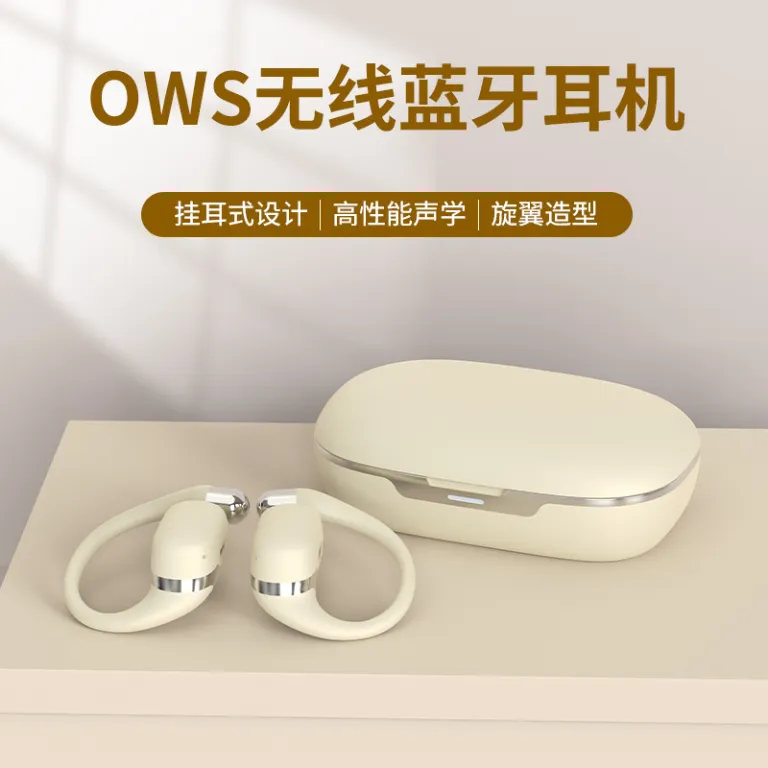 هندزفری بلوتوثی جدید OWS با طراحی باز و گیره‌ای، عمر باتری فوق‌العاده طولانی، پشتیبانی از اپلیکیشن، نمایش پاپ‌آپ و موقعیت‌یابی