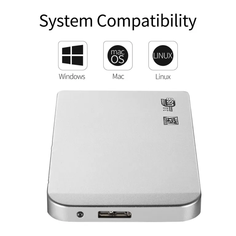 هارد اکسترنال قابل حمل پرسرعت 16TB 8TB 4TB 2TB 1TB هارد قابل حمل USB3.0 مشکی
