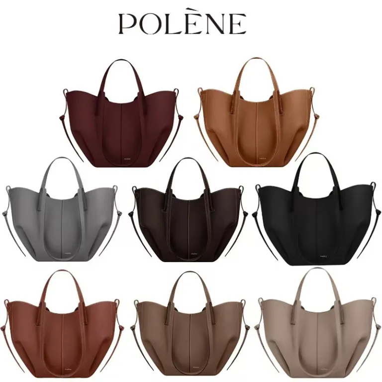 کیف توت کراس‌بوردر مدل بال‌دار polene مدل جدید Cyme کیف دوشی چرم گاوی کیف دستی گنجایش بالا