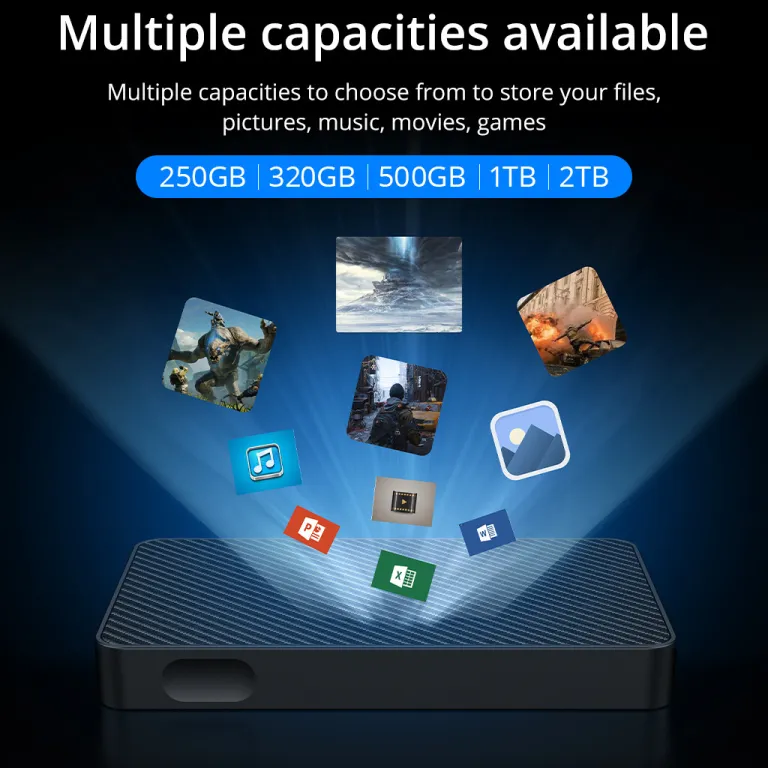 هارد اکسترنال USB3.0 500g پرسرعت 320g HDD مکانیکی لپ‌تاپ PS5 هارد گیمینگ 1T