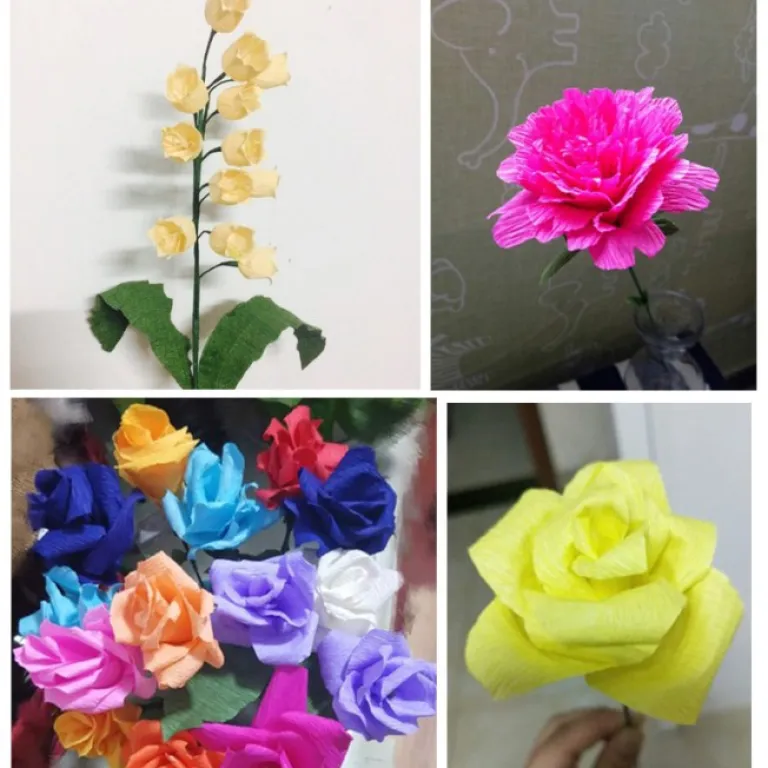 فروش مستقیم کارخانه، کاغذ کرپ رنگی ضخیم، مواد ساخت گل دستی، کاغذ DIY چین‌دار، کاغذ دستی برای گل رز