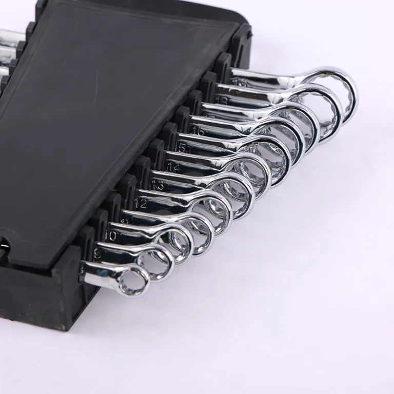 مجموعه آچار تخت و رینگی آینه‌ای 12 تکه دوکاره تعمیرات خودرو و مکانیکی 8-24mm