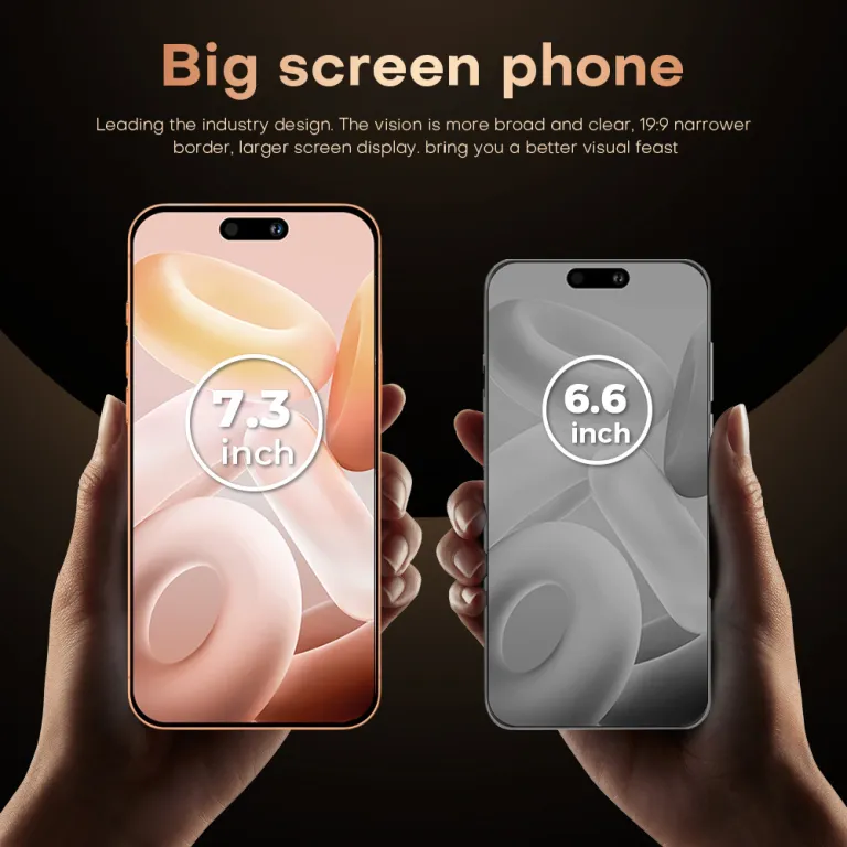 i17ProMax گوشی موبایل کراس‌بوردر 7.3 اینچ صفحه‌نمایش بزرگ 3+64GB اندروید واقعی 4G گوشی هوشمند تجارت خارجی 1 نسبت به 1