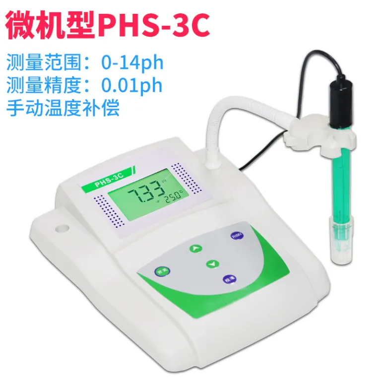 PHS-3C اسیدسنج دیجیتال آزمایشگاهی رومیزی pH متر PHS-25 تستر اسید و باز سنجش غلظت pH