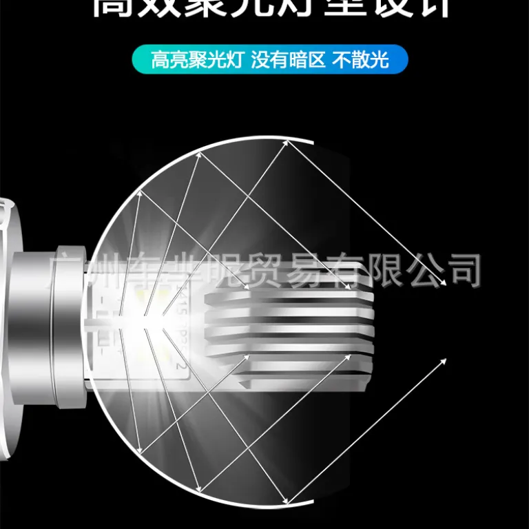 چراغ جلو LED فوق روشن موتورسیکلت و موتور برقی COB H4 یکپارچه نور بالا و پایین، چراغ LED سفارشی هارلی