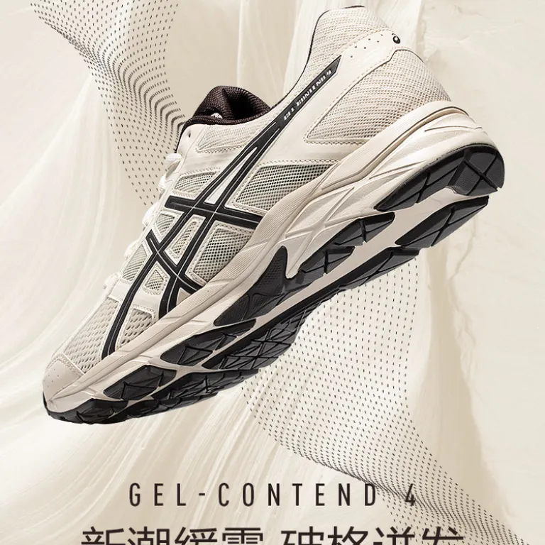 کفش دویدن مردانه ASICS سبک، تنفس‌پذیر و ضربه‌گیر GEL-CONTEND 4