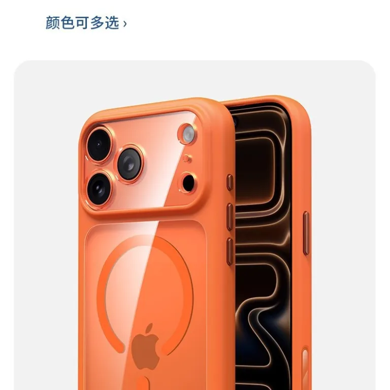 قاب گوشی اپل iPhone18ProMax شفاف مگنتی با محافظت کامل لنز 17 ضد ضربه مخصوص صادرات
