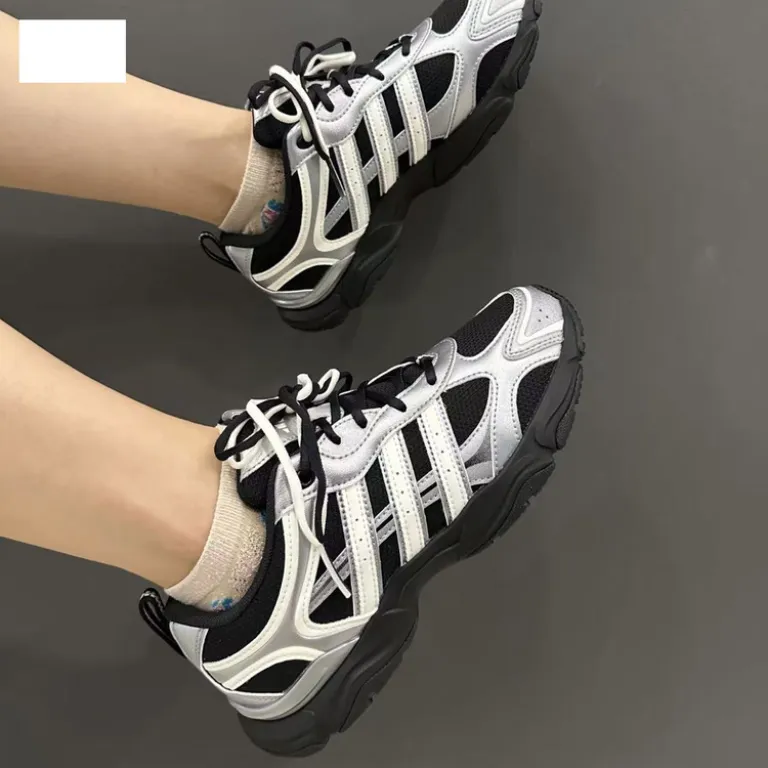کفش ورزشی adidas مدل یو وو مخصوص رقص، 26، محصول جدید پاییز، کفش اسپرت سبک با بند دوتایی، کفش کتانی پدری مکانیکی