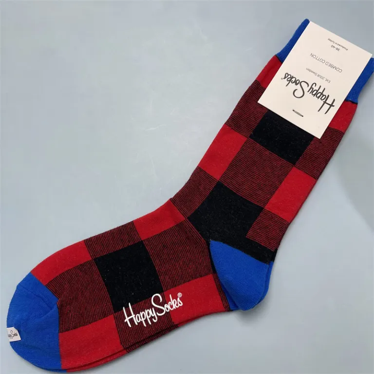 جوراب زنانه رنگارنگ HappySocks طرح کارتونی بامزه مدل اینستاگرامی نیمه‌ساقه بیرونی خیابانی