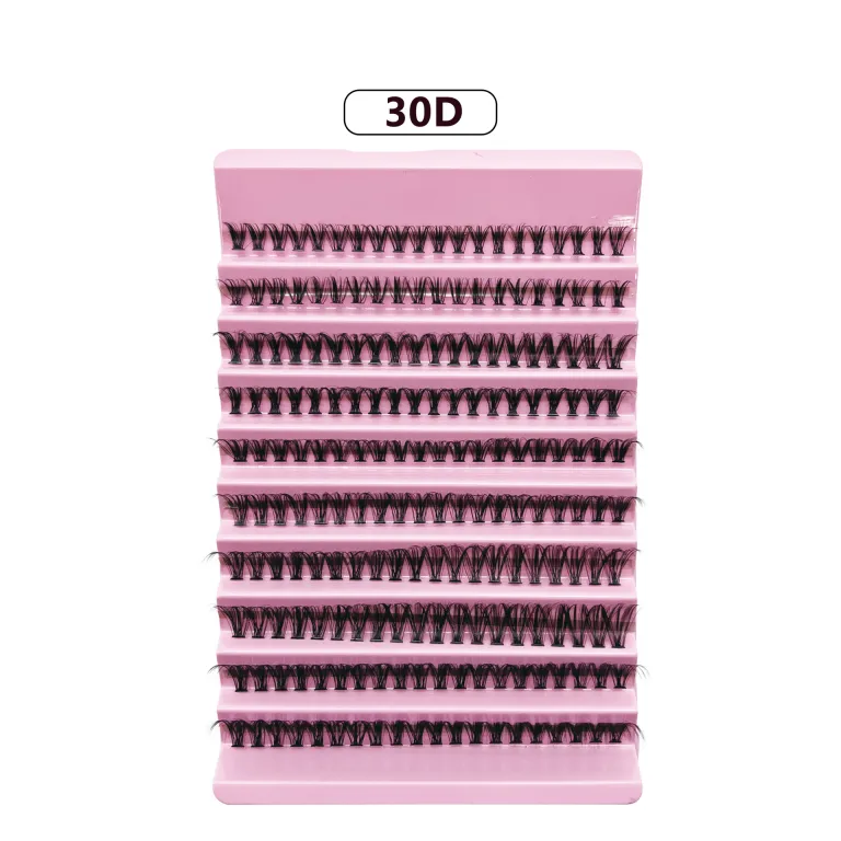 ست مژه مصنوعی اکستنشن 30D40D سینی ده ردیفه پلکانی عمده مژه نرم