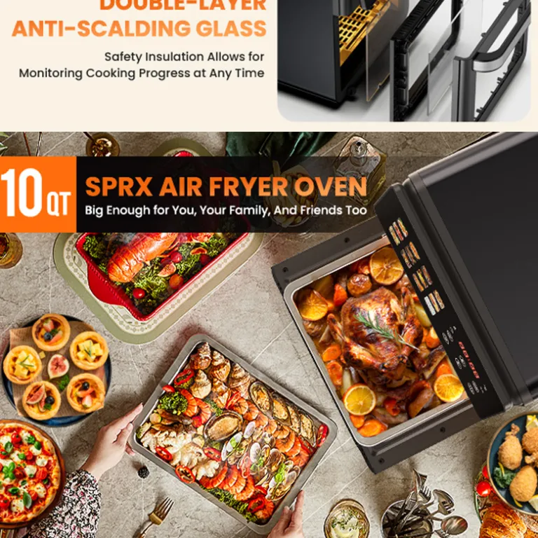 2026 سرخ‌کن بدون روغن مدل جدید خانگی، دستگاه چندکاره سرخ‌کن و فر airfryer سفارشی 6 لیتر