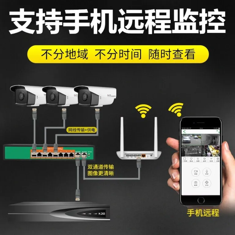 دوربین مداربسته POE 800 مگاپیکسلی با کیفیت بالا و دید در شب استارلایت 4K برای فضای باز، مناسب سیستم امنیتی