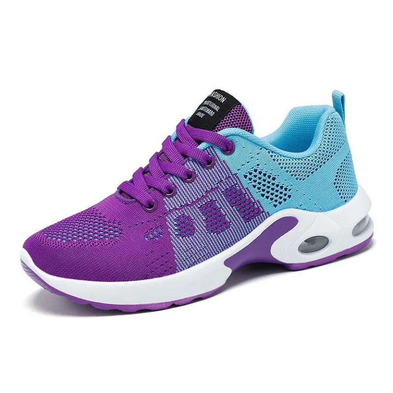 کفش ورزشی زنانه بهاره کراسبوردر سایز بزرگ زیره نرم کفش دویدن کفش هوا shoes کفش توری راحتی