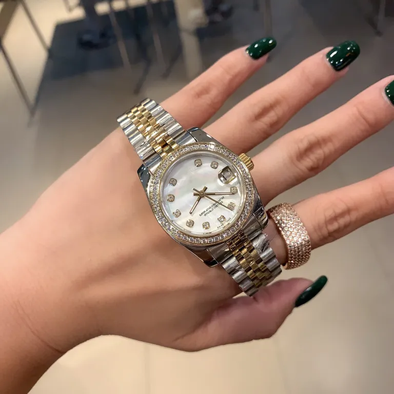 ساعت زنانه رولکس اویستر پرپچوال دیت جاست 31MM کوارتز سوئیسی سری دیت جاست سبز زیتونی