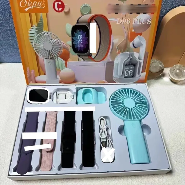 D96plus ساعت هوشمند مردانه چندکاره با سنجش ضربان قلب و باتری بادوام، مناسب بانوان، دارای فن Smart Watch