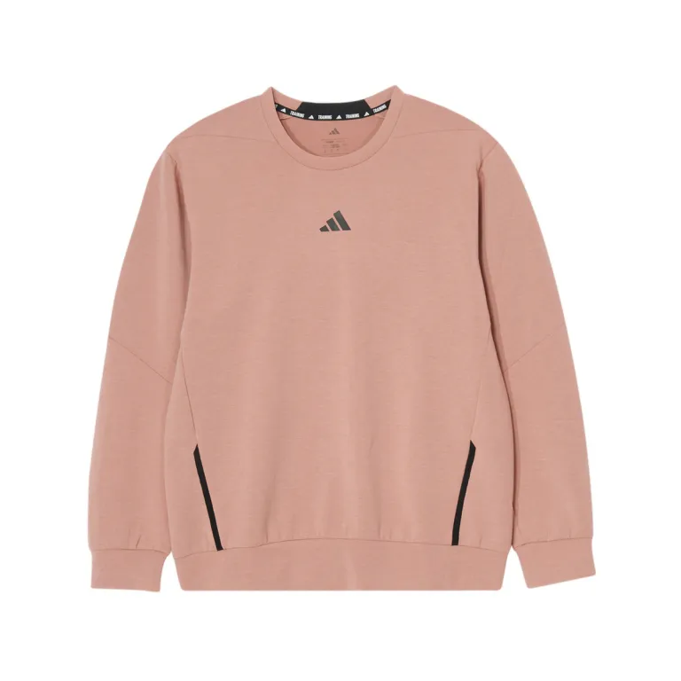 سویشرت یقه‌گرد مردانه adidas پاییزه و بهاره با لوگوی کوچک، راحت و مقاوم برای ورزش و استفاده روزمره