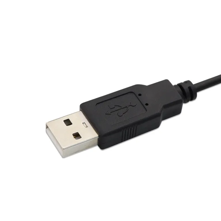 کابل برق USB چهار هسته‌ای 2 کابل شارژ و دیتا برای موس، کیبورد و موبایل، کابل رابط نری/مادگی