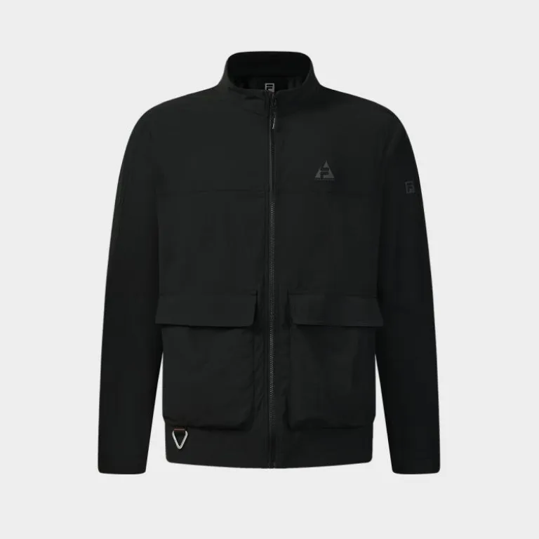 کاپشن ورزشی فضای باز FILA مردانه، ساده و راحتی، یقه‌ایستاده با کشسانی متوسط، مناسب استفاده روزمره