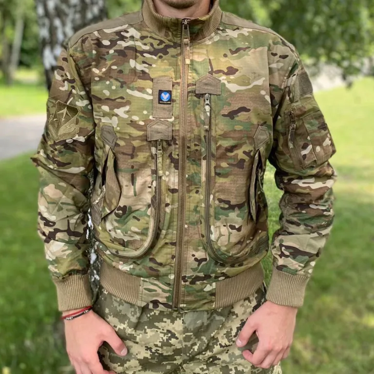 726 ژاکت خلبانی بیسبال یقه‌ایستاده مردانه