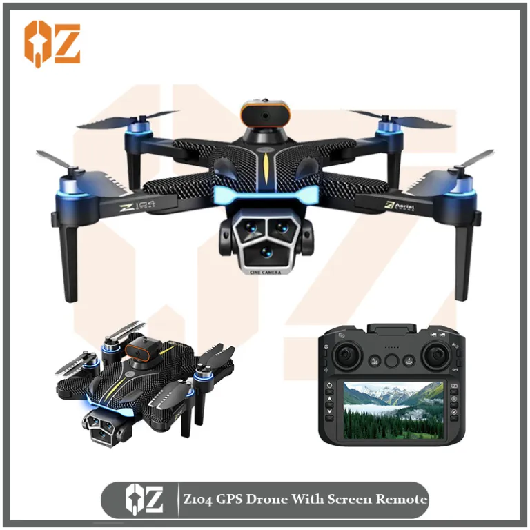 پهپاد اسباب‌بازی با کنترل از راه دور، بازگشت خودکار GPS، دوربین HD، نمایشگر روی ریموت، اجتناب از مانع و کنترل‌کننده سرعت الکترونیکی Z104