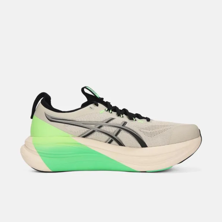 کفش دویدن مردانه ASICS GEL-NIMBUS 28 سبک و تنفس‌پذیر با ساق کوتاه