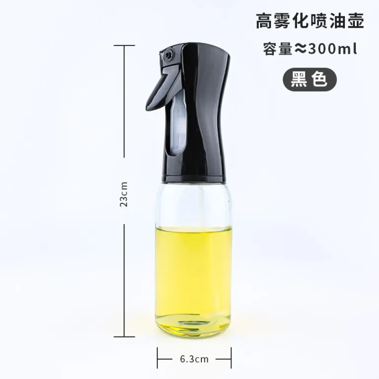 220ml بطری اسپری روغن شیشه‌ای، اسپری روغن آشپزخانه، بطری اسپری روغن زیتون خوراکی خانگی، ابزار عالی باربیکیو با پاشش مه
