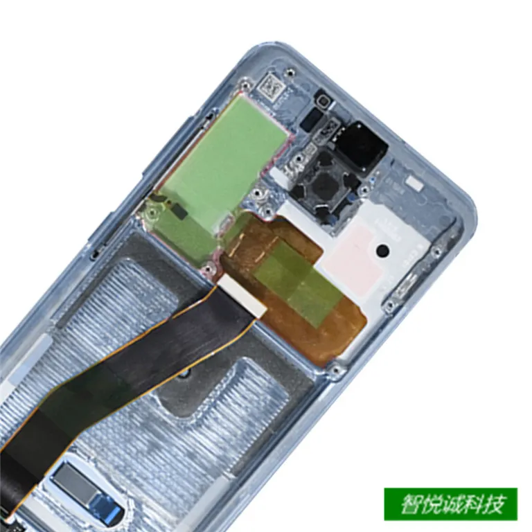 مناسب سامسونگ S20Plus مجموعه صفحه‌نمایش با قاب S20+ خمیده 5G کریستال مایع G985 صفحه‌نمایش اصلی AMOLED