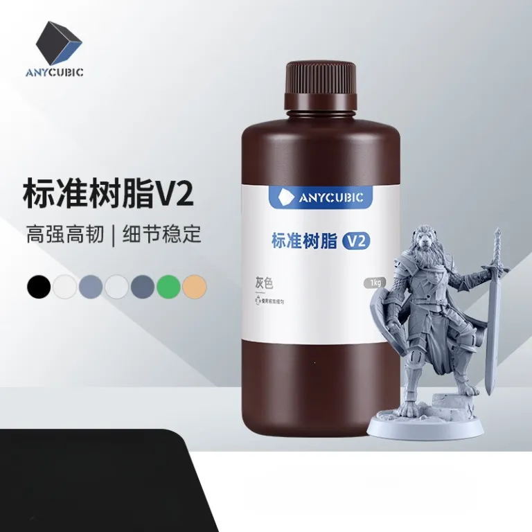 رزین حساس به نور Anycubic 3D مواد مصرفی چاپگر رزین سخت رزین استاندارد