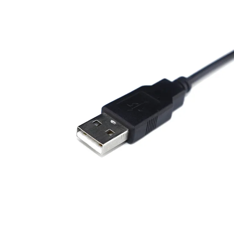 کابل برق USB چهار هسته‌ای 2 کابل شارژ و دیتا برای موس، کیبورد و موبایل، کابل رابط نری/مادگی