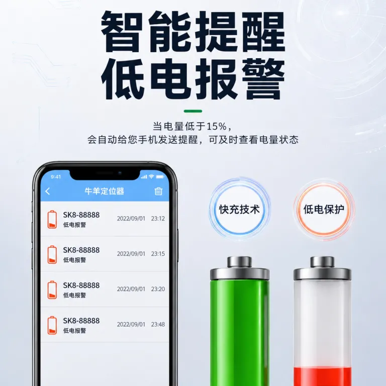 5G ردیاب خورشیدی گاو و گوسفند، ردیاب GPS گاو و گوسفند، ضدآب و ضدسرقت، ماهواره بیدو