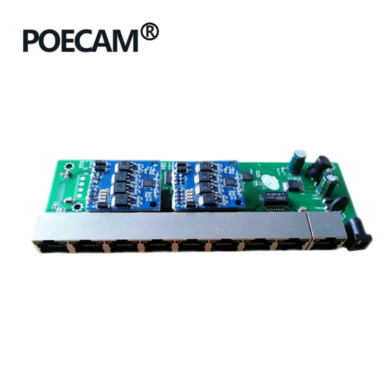 تغذیه POE استاندارد مخصوص دوربین مداربسته، NVR و DVR 48V - برد اصلی سوئیچ