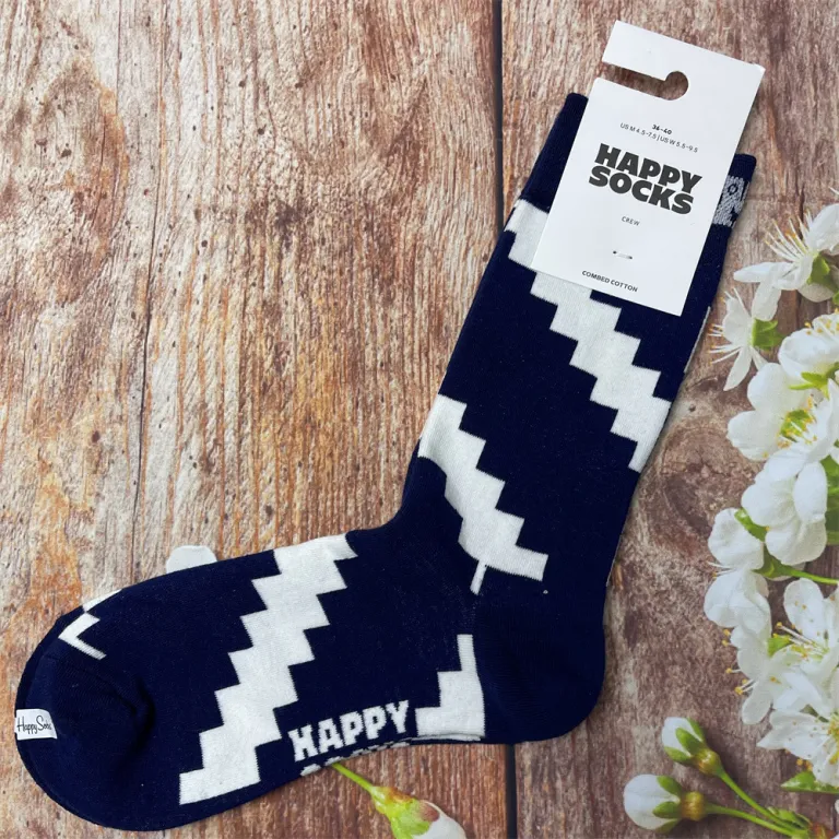 جوراب زنانه رنگارنگ HappySocks طرح کارتونی بامزه مدل اینستاگرامی نیمه‌ساقه بیرونی خیابانی