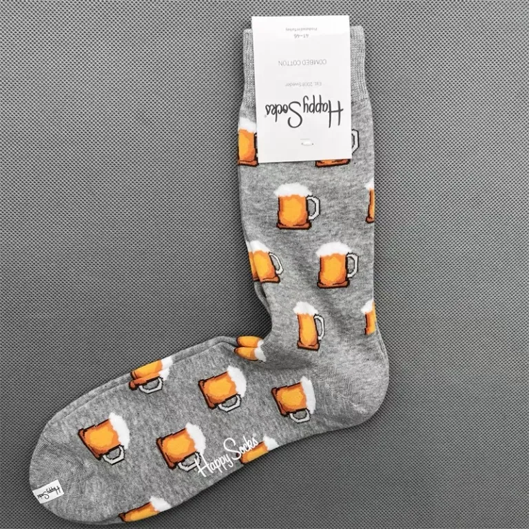 جوراب رنگی HappySocks مردانه طرح کارتونی فانتزی اینستاگرامی ساق‌متوسط بیرونی خیابانی