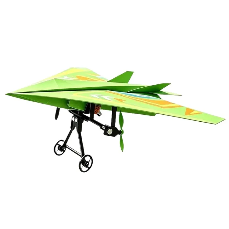 کیت برقی هواپیمای کاغذی کنترلی DIY برون‌مرزی، اسباب‌بازی آموزشی مدل پرنده برای کودکان، عمده فروشی منبع صادراتی
