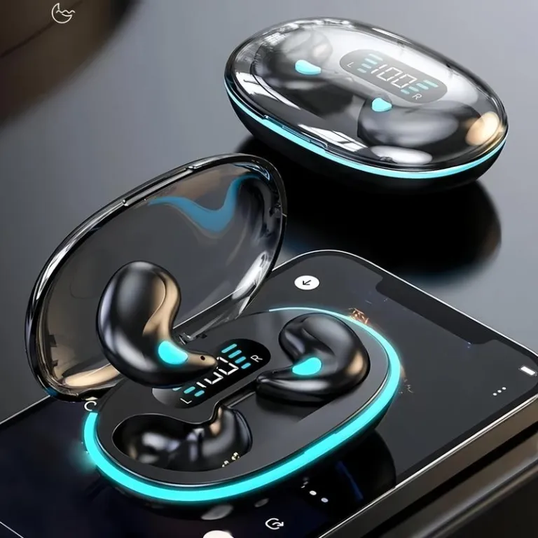 هدفون بلوتوثی جدید 2025 با نمایشگر دیجیتال، کیفیت صدای بالا، بی‌سیم، ورزشی و نویزگیر X55