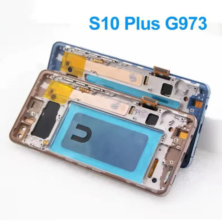 مناسب برای سامسونگ S10 مجموعه صفحه نمایش گلکسی S10plus G975 G973 نمایشگر لمسی کریستال مایع