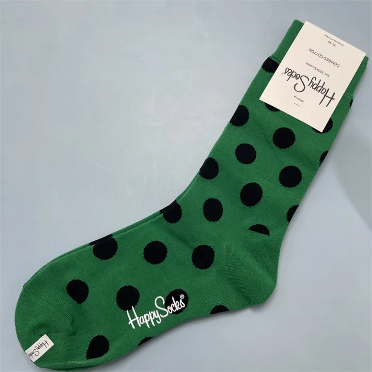 جوراب زنانه رنگارنگ HappySocks طرح کارتونی بامزه مدل اینستاگرامی نیمه‌ساقه بیرونی خیابانی