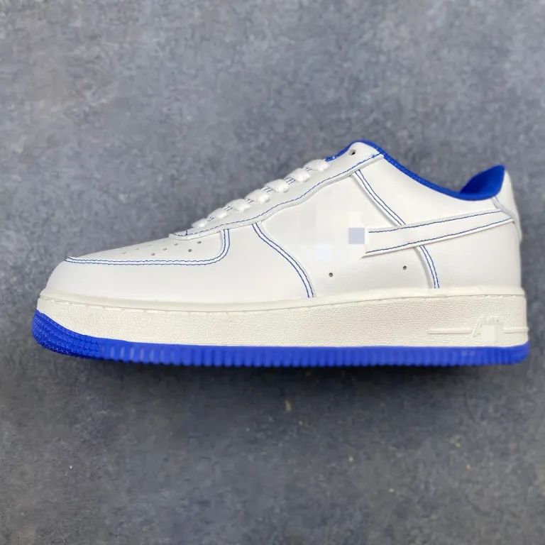AF1‘07 کفش کتانی ساق کوتاه / کفش راحتی، دوخت لبه‌دار با جعبه اصلی و کفی هوا کامل