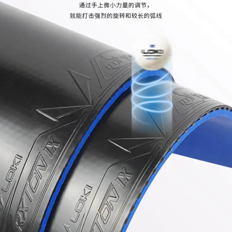 روکش لاستیکی راکت پینگ‌پنگ LOKI Thor Ruilong 1 3 5 PRO با اسفنج آبی مخصوص تیم استانی، نسخه ملی 9