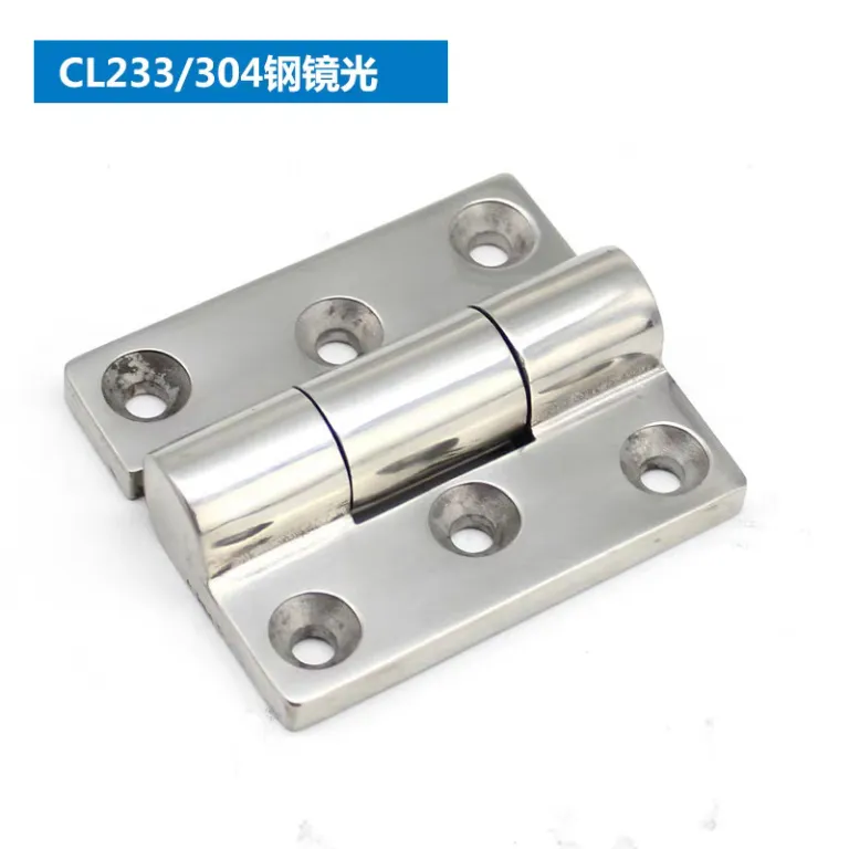 لولای صنعتی سنگین ژی‌جیو CL226، تقویت‌شده برای تجهیزات مکانیکی 304، لولای استیل ضدزنگ برای درب کابینت، جعبه توزیع برق خودرو و کشتی