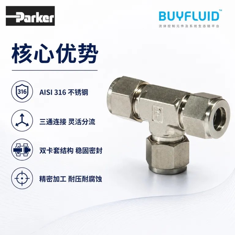 اتصالات سری PARKER ETM6 مدل ETM6-316 برای خطوط لوله صنعتی، اورجینال و آماده ارسال