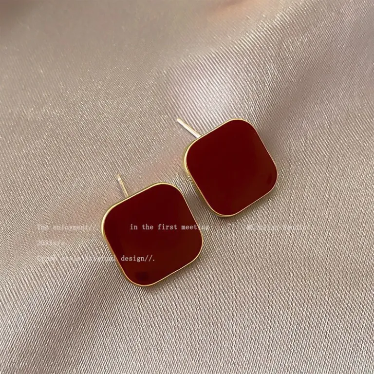 s925 گوشواره میخی نقره‌ای زنانه شیک، خاص و باکلاس، استایل هنگ کنگی، مناسب عمده فروشی بین‌المللی