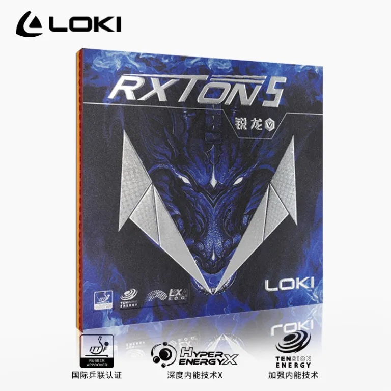 روکش لاستیکی راکت پینگ‌پنگ LOKI Thor Ruilong 1 3 5 PRO با اسفنج آبی مخصوص تیم استانی، نسخه ملی 9