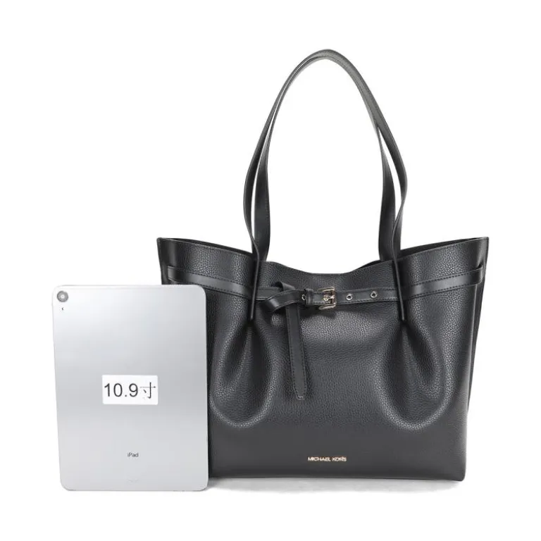 کیف دستی زنانه MICHAEL KORS EMILIA جادار با چرم طرح قلوه‌سنگی