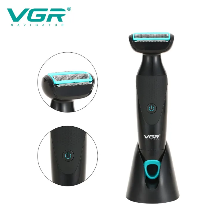 VGR601تیغ اصلاح صورت مردانه ضد خراشIPX4موزن بینی قابل شستشو دوکاره ریشتراش