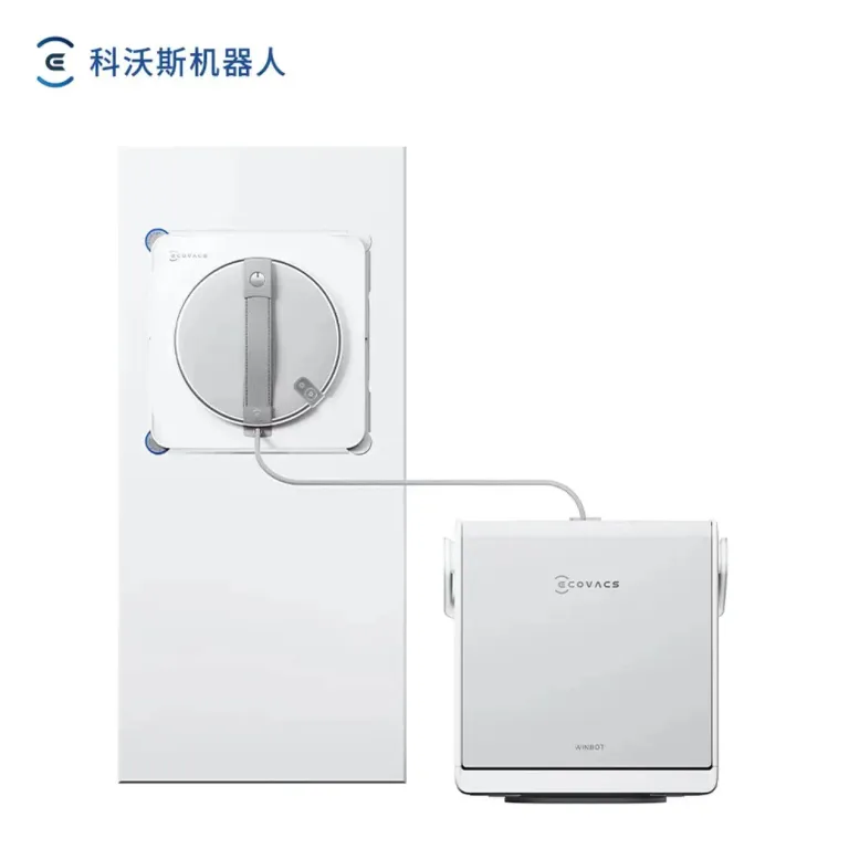 ربات پنجره‌شوی ECOVACS W2S نسخه ایستگاه همه‌کاره، شستشوی خودکار شیشه با آب‌پاشی و پاک‌کردن مرطوب برای منزل